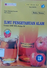 ILMU PENGETAHUAN ALAM Untuk SMP/MTS Kelas IX